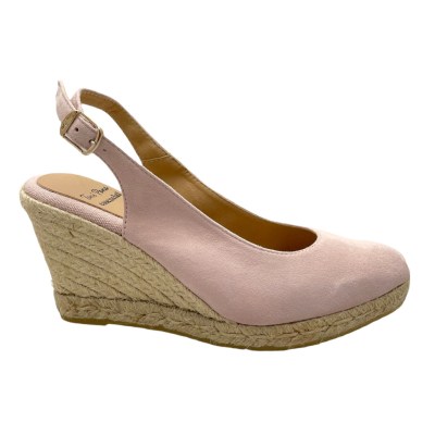 Toni Pons BARNA sandalo chiuso rosa nude SLING BACK zeppa in corda espadrillas