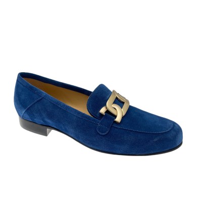 ETIENNE 100 scarpa donna mocassino con maxi morsetto  BLUETTE made in Italy