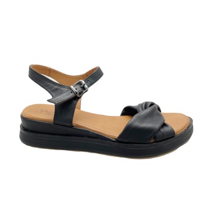 MELLUSO WALK K55117BK  sandalo aperto per donna nero basso 36 38 41