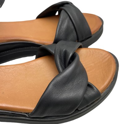 MELLUSO WALK K55117BK  sandalo aperto per donna nero basso 36 38 41