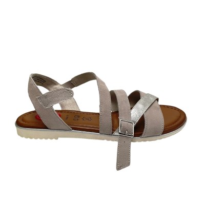 JANA sandali in ecopelle colore grigio tacco piatto fino a 1 cm   42,43,44,45 giovanili e comodi numeri speciali    