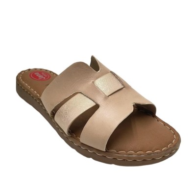 JANA sandali in pelle colore beige tacco basso 1-4 cm   42,43,44,45 giovanile e relax numeri speciali    
