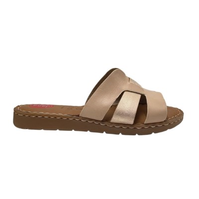 JANA sandali in pelle colore beige tacco basso 1-4 cm   42,43,44,45 giovanile e relax numeri speciali    