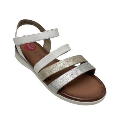 JANA sandali in ecopelle colore beige tacco piatto fino a 1 cm   42,43,44,45 molto giovanile numeri speciali    
