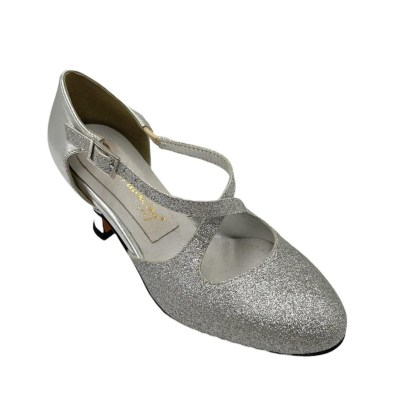 Star Dancing special numbers Shoes Grey chamois heel 5 cm