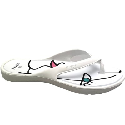 DE FONSECA lady CAPRI infradito in gomma per mare e piscina bianco