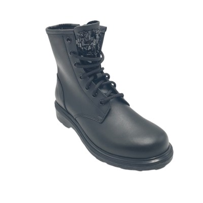 FRAU  Shoes black leather heel 2 cm