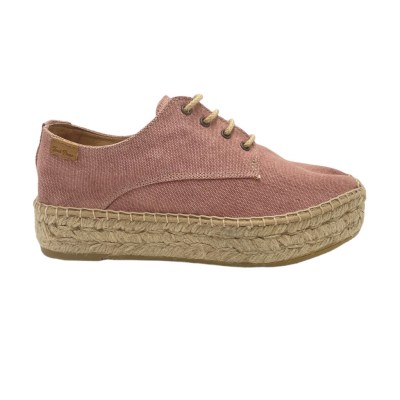 TONI PONS sneakers in tessuto colore rosa tacco basso 1-4 cm   sneakers in puro lino     