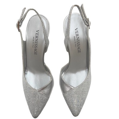 Soffice Sogno Elegance  Shoes Silver tessuto galassia heel 9 cm