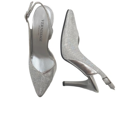 Soffice Sogno Elegance  Shoes Silver tessuto galassia heel 9 cm