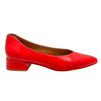 MELLUSO D155 decoltè scarpa donna paperina vernice rossa super chic 33 34 42 43 44