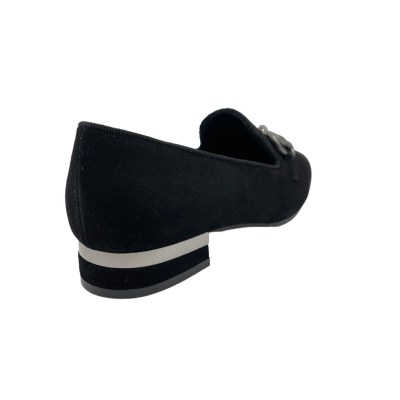 Angela Calzature  Shoes black chamois heel 2 cm