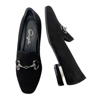 Angela Calzature  Shoes black chamois heel 2 cm