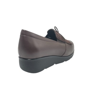 SUSIMODA mocassini in pelle colore marrone tacco basso 1-4 cm   calzatura super comfort     