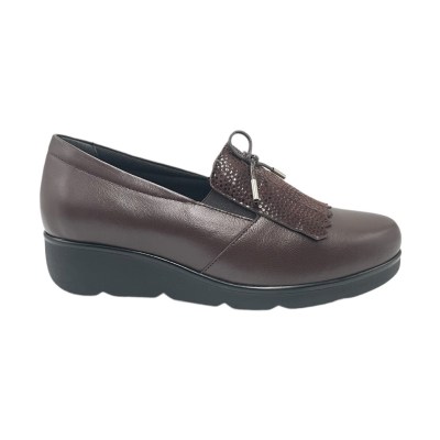 SUSIMODA  Shoes marrone leather heel 3 cm