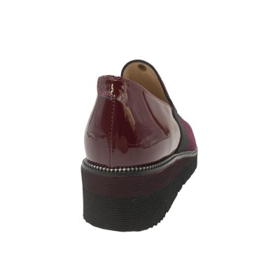 Angela Calzature mocassini in camoscio colore bordeaux tacco basso 1-4 cm   donna 33,34 numeri speciali    