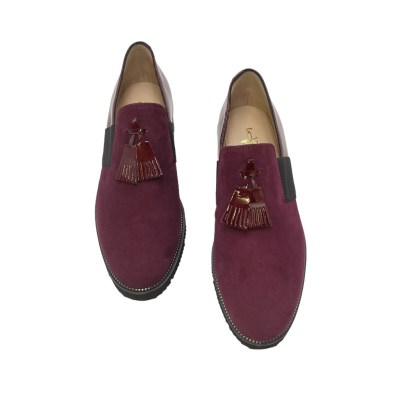 Angela Calzature special numbers Shoes bordeaux chamois heel 3 cm