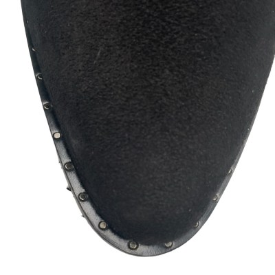 Angela Calzature Numeri Speciali stivaletti in camoscio colore nero tacco medio 4-7 cm   donna dal 32 al 43 numeri speciali    