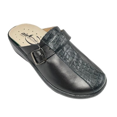 Robert pantofole ciabatte in pelle colore grigio tacco basso 1-4 cm   comfort e benessere     