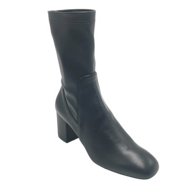 Angela Calzature Elegance stivali a metà polpaccio in pelle colore nero tacco medio 4-7 cm   moda e grinta numeri speciali    