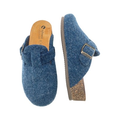DEFONSECA  Shoes Blue lana cotta heel 3 cm