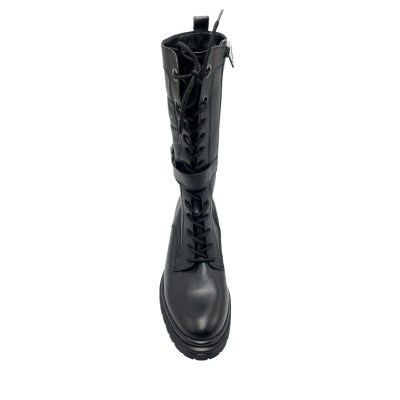 GABOR stivali al ginocchio in pelle colore nero tacco basso 1-4 cm   stivale donna 42.5 e 44 numeri speciali    