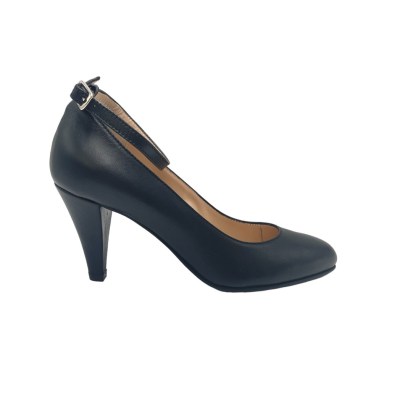 Angela Calzature Numeri Speciali decollete in pelle colore nero tacco medio 4-7 cm   decolletè donna numeri 33,34 numeri speciali    