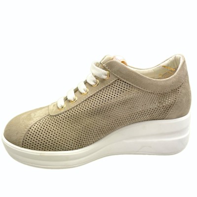 MELLUSO WALK R20237  SILVY 34  sneaker scarpa per donna sportiva  corda beige ZEPPA soletta estraibile