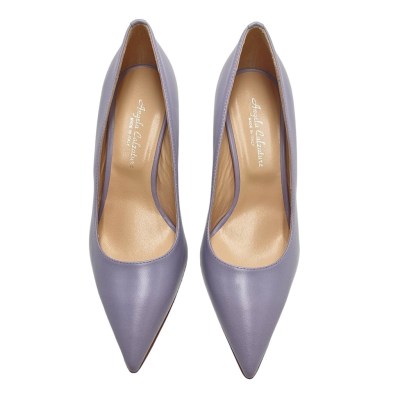 Angela Calzature Elegance  Shoes Lilac nabuk heel 7 cm