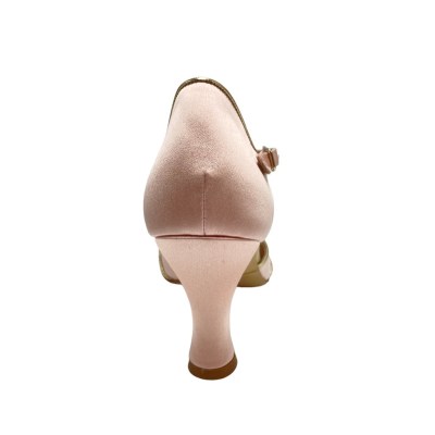 Angela Calzature Elegance  Shoes Pink satin heel 7 cm