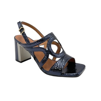 Angela Calzature Elegance sandali in pelle colore blu tacco medio 4-7 cm   made in italy dal 33 al 42 donna numeri speciali    