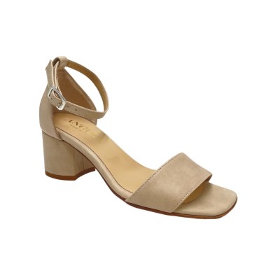 Angela Calzature sandali in pelle colore beige tacco medio 4-7 cm   artigianato made in italy numeri speciali    