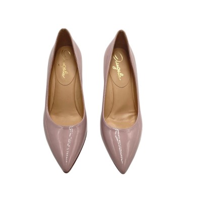 Angela Calzature Elegance standard numbers Shoes Pink vernice heel 7 cm