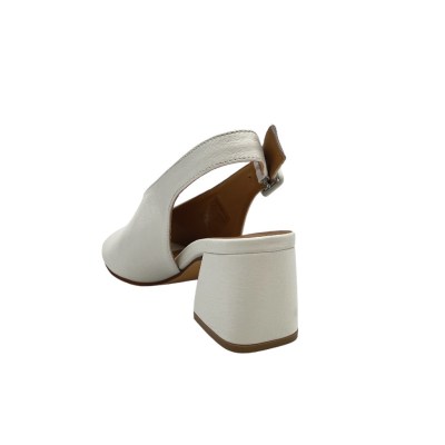 MELLUSO sandali in pelle colore bianco tacco medio 4-7 cm   numeri 33,34 donna numeri speciali    