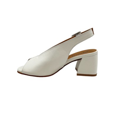 MELLUSO special numbers Shoes White leather heel 6 cm
