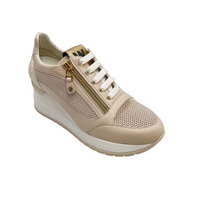 MELLUSO sneakers in pelle colore beige tacco basso 1-4 cm   numeri dal 34 al 44 donna numeri speciali    