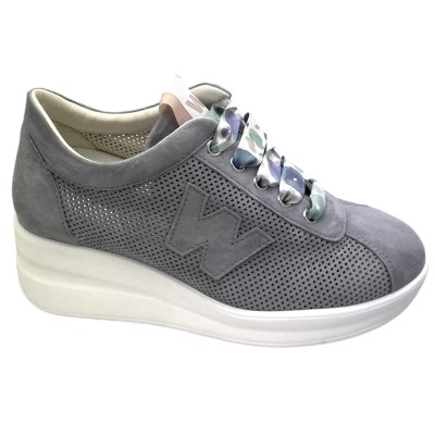 MELLUSO WALK R20245 SILVY 33 34  sneaker scarpa per donna sportiva  blue jeans soletta estraibile zeppa 42