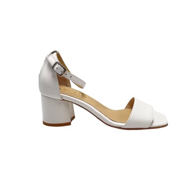 Angela Calzature special numbers Shoes White leather heel 5 cm
