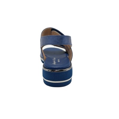 Angela Calzature special numbers Shoes Blue pelle perlata heel 3 cm