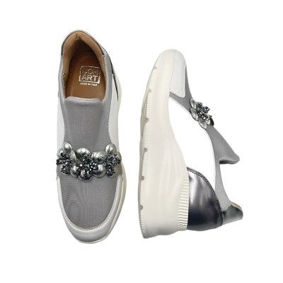 COMART calzaturificio  Shoes Grey Fabric heel 6 cm