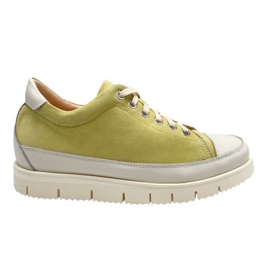 L\'ECOLOGICA  Shoes Yellow chamois heel 2 cm