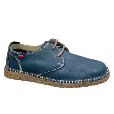 CALLAGHAN 84702 scarpa per uomo con lacci blu sneaker forma large San Crispino