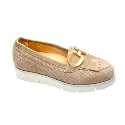 SHOES4ME mocassino scarpa donna con morsetto slip on soletta estraibile 32 33 34 41 42 43 44 45