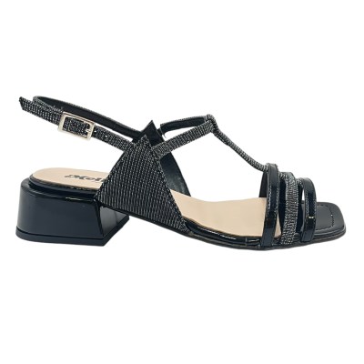 MELLUSO sandali in pelle colore nero tacco basso 1-4 cm   34 donna made in italy numeri speciali    