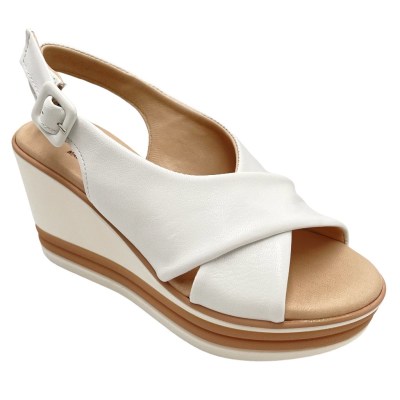 SUSIMODA special numbers Shoes White leather heel 8 cm