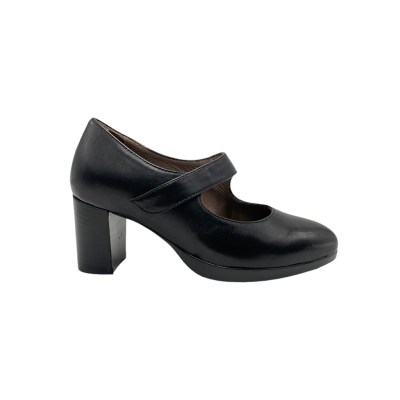 MELLUSO special numbers Shoes black leather heel 6 cm