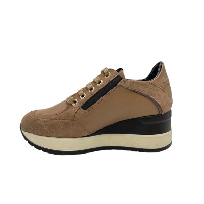 MELLUSO sneakers in camoscio colore marrone tacco medio 4-7 cm   donna made in italy 34 numeri speciali    