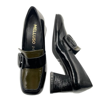 MELLUSO special numbers Shoes black leather heel 5 cm