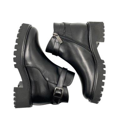 Angela Calzature Numeri Speciali stivali alla caviglia in pelle colore nero tacco basso 1-4 cm   donna made in italy 32,33,34 numeri speciali    