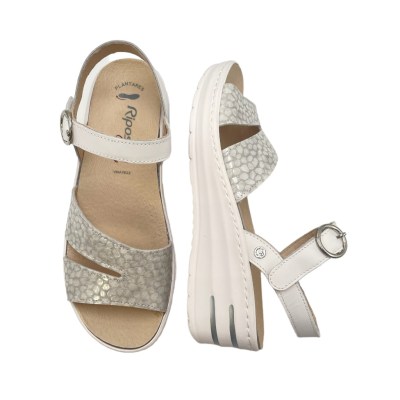 Riposella sandali in pelle colore bianco tacco medio 4-7 cm   comodità e materiali di qualità     
